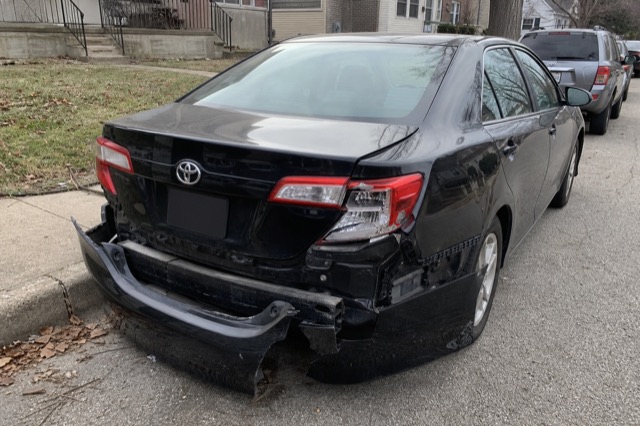 2014 Toyota Camry SE — rear-ended